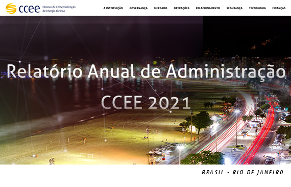 Miniatura da Homepage do Relatório de Administração 2021