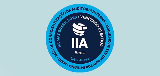 Imagem destaca o selo da IIA Brasil