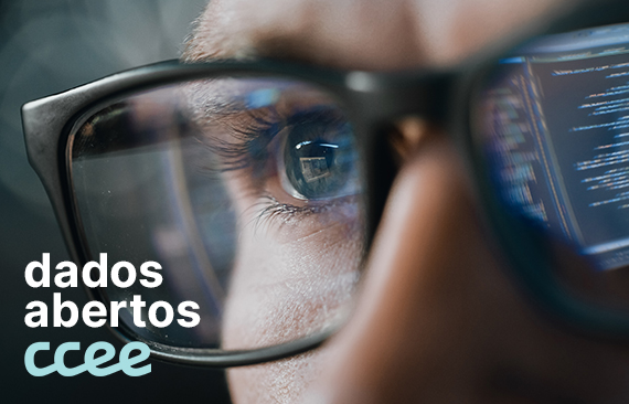 Óculos e olho com números