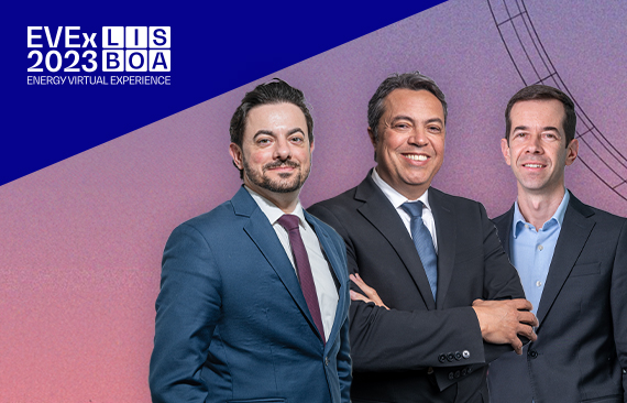 Foto dos executivos Eduardo Rossi, ALexandre Ramos e Ricardo Gedra, usando ternos