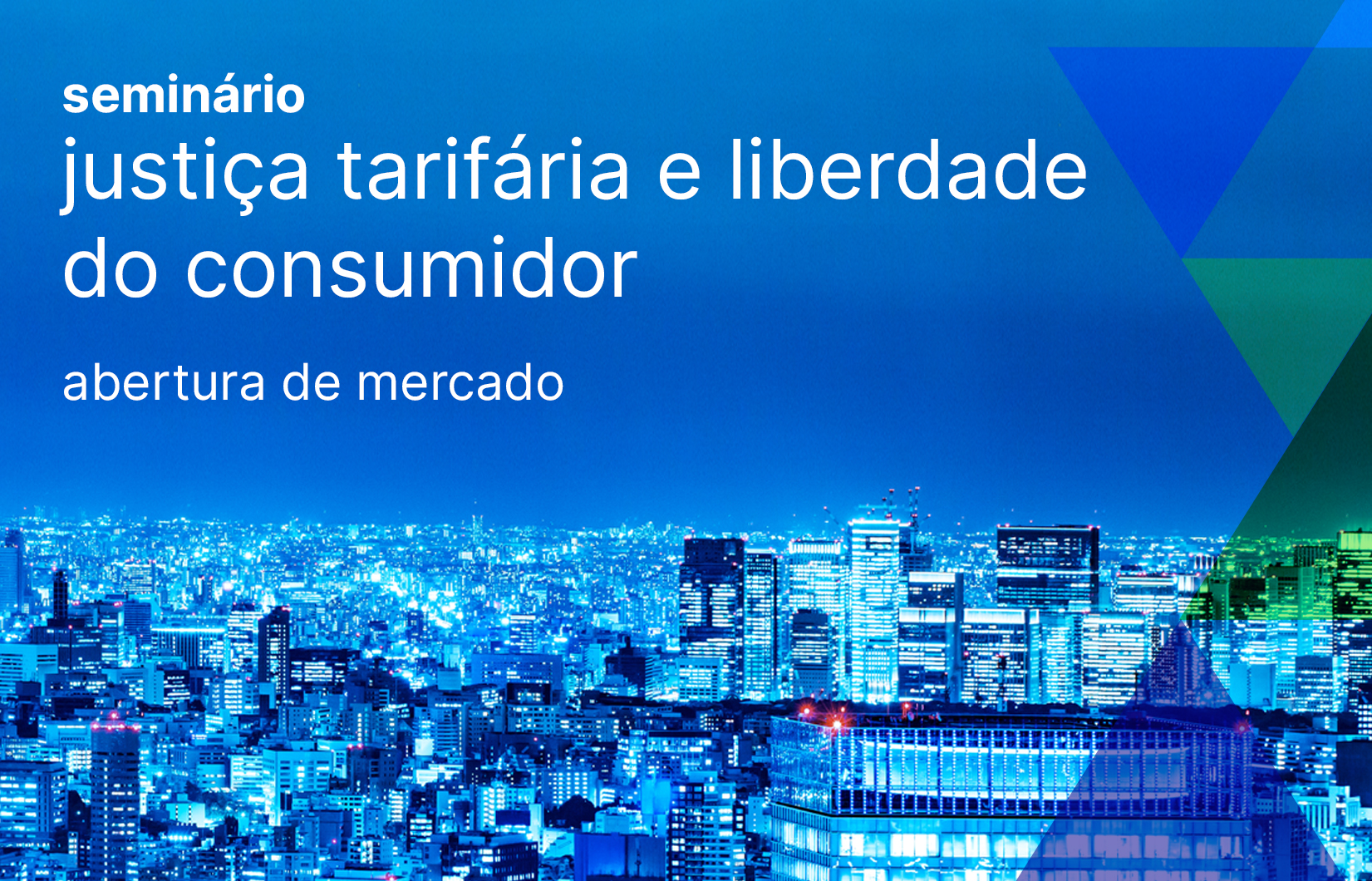 Imagem da cidade com o fundo azul.