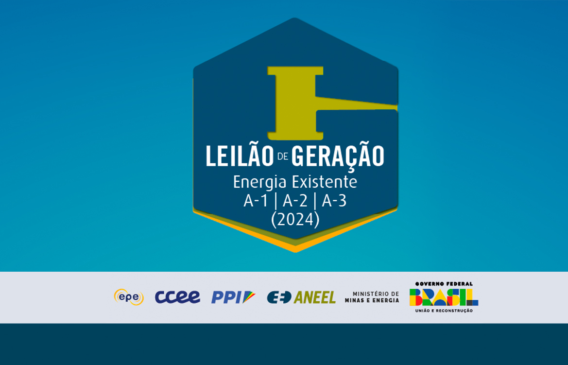 Logo do leilão de energia existente 2024