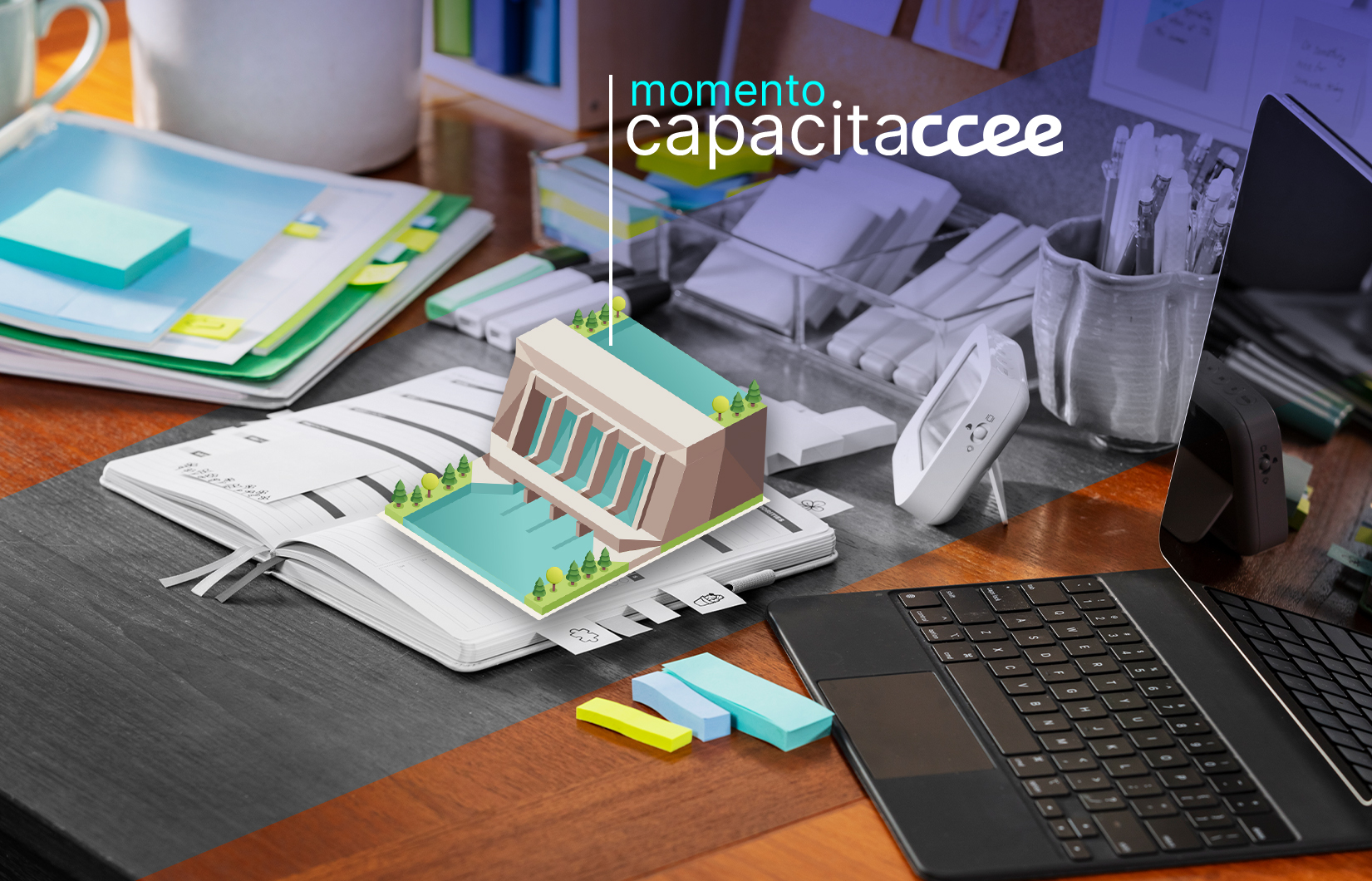 mesa com notebook
