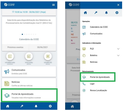 Portal de Aprendizado no APPCCEE