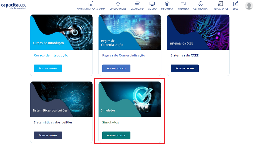 Tela - Portal de Aprendizado - Simulados (1)
